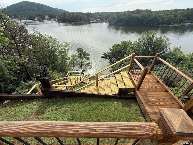 280 Overview Cir, Hot Springs, AR 71913 - water view featuring stairway
