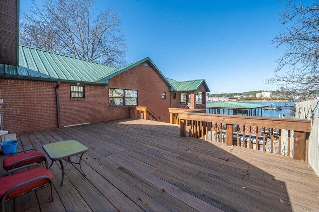 120 Butler Ln, Hot Springs, AR 71913 - deck with a water view