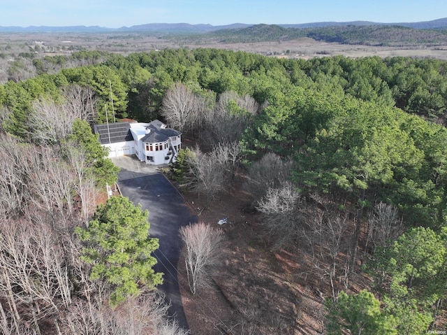 81 End Of Trail Rd, Mount Ida, AR 71957 - aerial view of property and surrounding area with a heavily wooded area