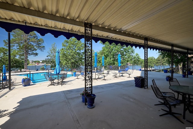 740 Weston Rd Unit A-508, Hot Springs, AR 71913 - view of patio featuring a community pool and fence