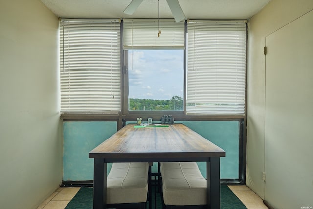 740 Weston Rd Unit A-508, Hot Springs, AR 71913 - dining area featuring ceiling fan and light tile patterned floors