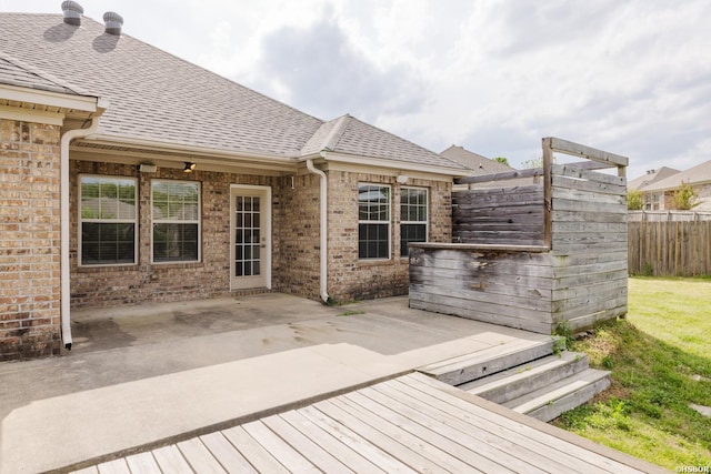 710 Fair Ln, Alexander, AR 72002 - wooden terrace with fence and a patio area