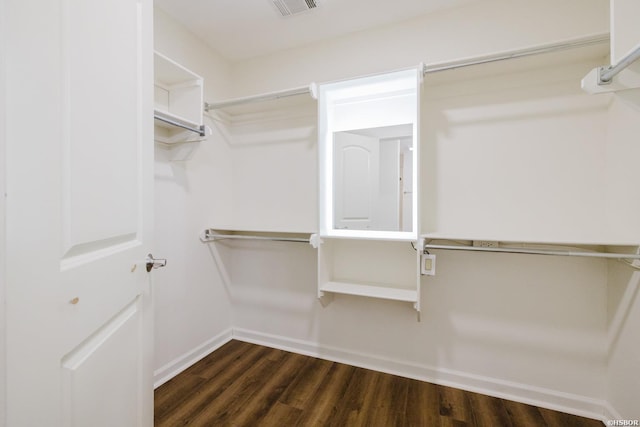 710 Fair Ln, Alexander, AR 72002 - walk in closet featuring visible vents and dark wood-style flooring