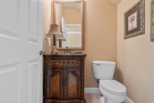 1380 Airport Rd Unit C2, Hot Springs, AR 71913 - bathroom with vanity, toilet, baseboards, and tile patterned flooring