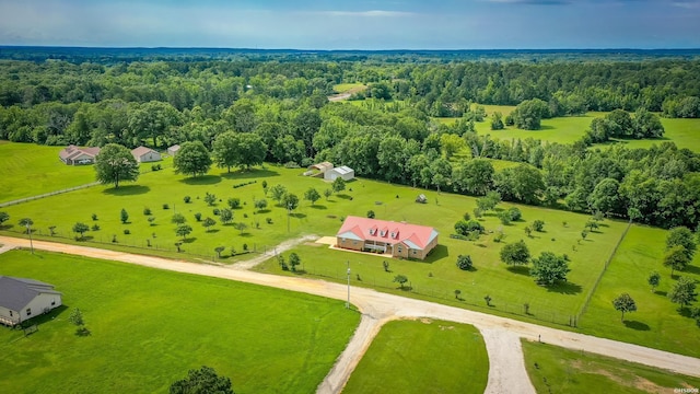 261 Pin Oak Dr, Bismarck, AR 71929 - overview of rural landscape featuring a heavily wooded area