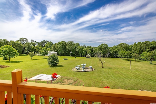 261 Pin Oak Dr, Bismarck, AR 71929 - view of grassy yard with view of wooded area