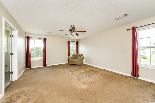 261 Pin Oak Dr, Bismarck, AR 71929 - unfurnished room featuring a ceiling fan, carpet floors, and a textured ceiling