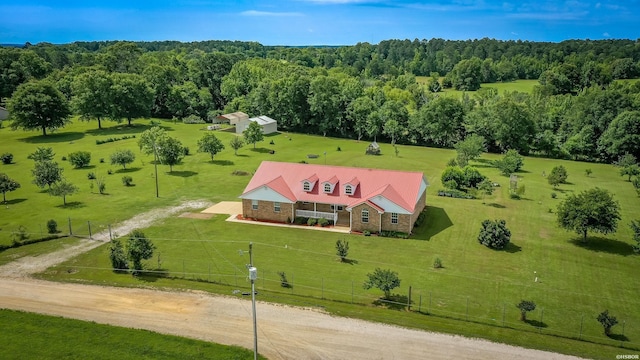 261 Pin Oak Dr, Bismarck, AR 71929 - aerial view of property and surrounding area with a heavily wooded area