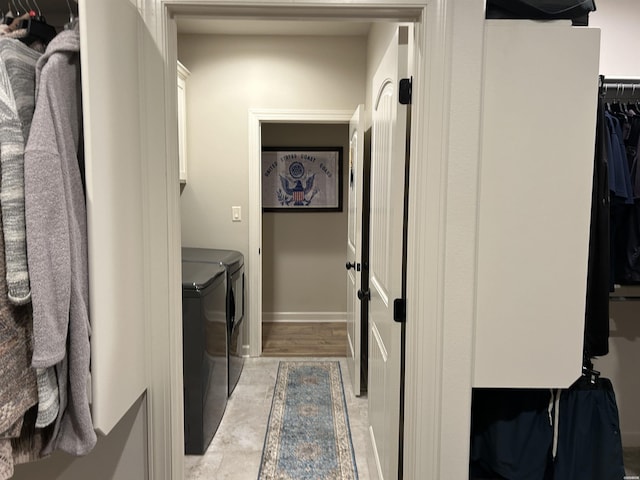 135 Callaway Cir, Hot Springs, AR 71913 - washroom with washing machine and dryer and cabinet space