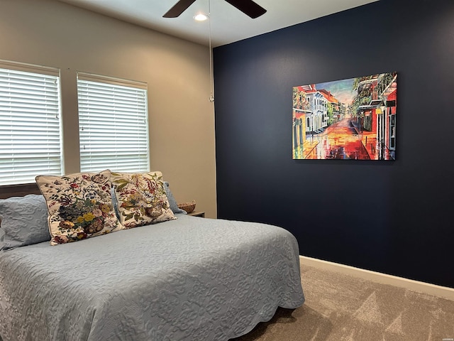 135 Callaway Cir, Hot Springs, AR 71913 - bedroom featuring carpet floors and ceiling fan