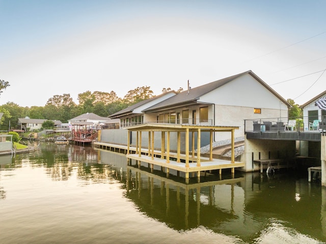 168 Krause Ln Unit B, Hot Springs, AR 71913 - dock featuring a water view