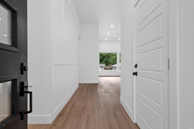 168 Krause Ln Unit B, Hot Springs, AR 71913 - corridor with wood finished floors, recessed lighting, and baseboards