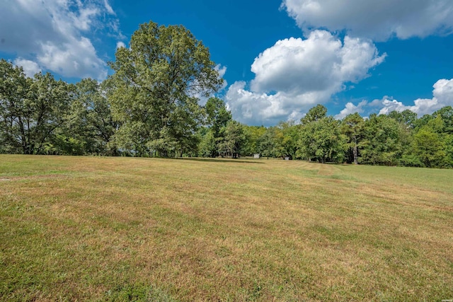 1526 Pearcy Rd, Pearcy, AR 71964 - view of green lawn with a wooded view and a rural view
