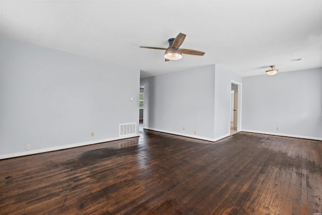 1526 Pearcy Rd, Pearcy, AR 71964 - unfurnished room with hardwood / wood-style floors, a ceiling fan, and baseboards
