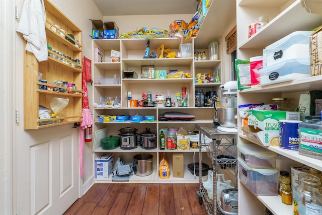 view of storage area
