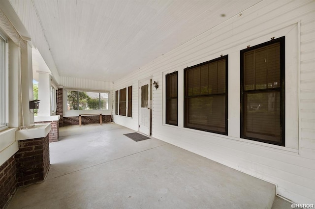 view of patio with covered porch