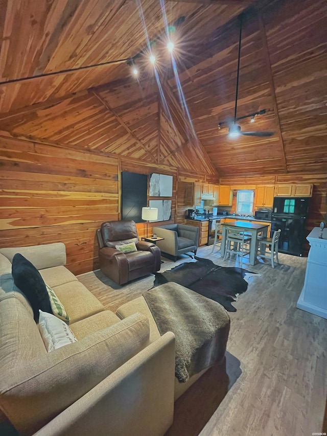 150 Shady Oak Trl, Hot Springs, AR 71913 - living area featuring wood ceiling, wood walls, and wood finished floors