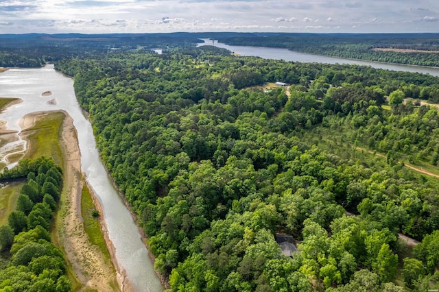 67 Delton Mccauley Rd, Kirby, AR 71950 - bird's eye view of a heavily wooded area and a large body of water