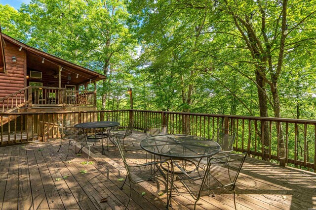 67 Delton Mccauley Rd, Kirby, AR 71950 - deck with outdoor dining area