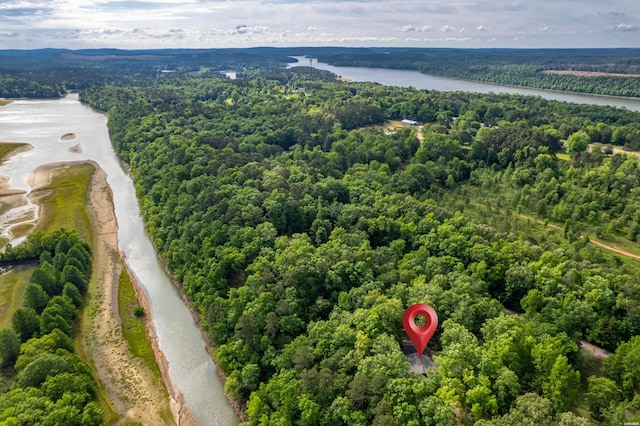 67 Delton Mccauley Rd, Kirby, AR 71950 - aerial view of a forest and a large body of water