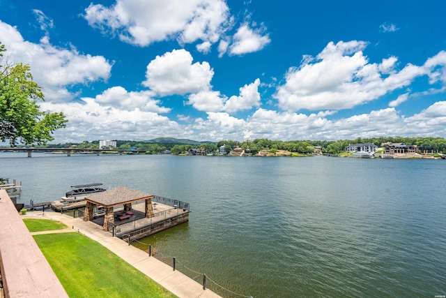 310 Kleinshore Rd Unit C9, Hot Springs, AR 71913 - water view featuring a boat dock