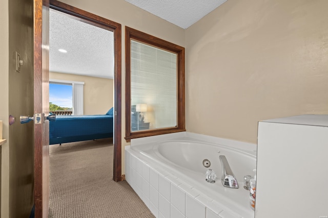 203 Stearns Pt Unit E1, Hot Springs, AR 71913 - full bath with a textured ceiling and a jetted tub