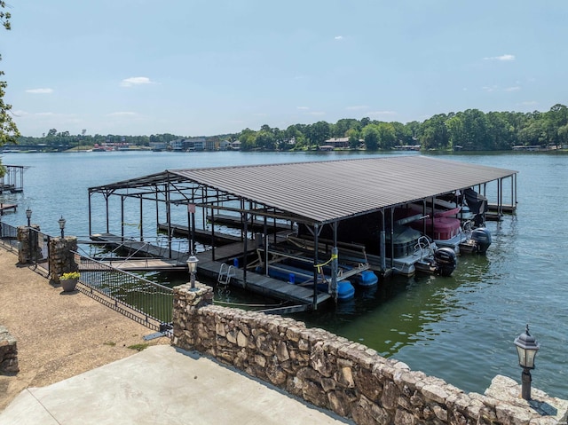 203 Stearns Pt Unit E1, Hot Springs, AR 71913 - dock area with boat lift and a water view