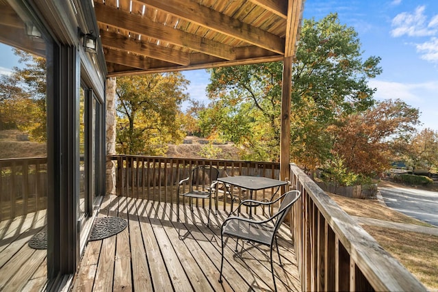 203 Stearns Pt Unit E1, Hot Springs, AR 71913 - view of wooden deck