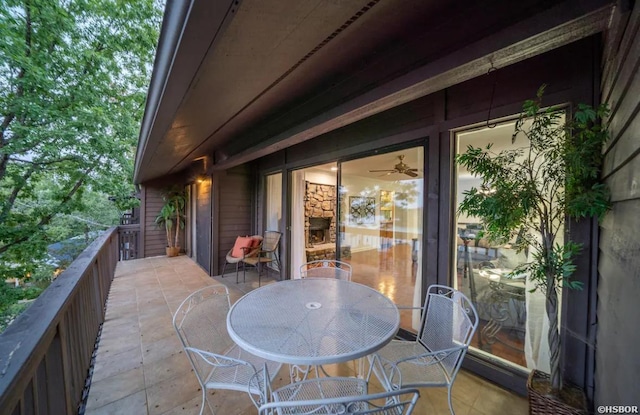 200 Hamilton Oaks Dr Unit D-3, Hot Springs, AR 71913 - view of patio featuring a balcony and outdoor dining area