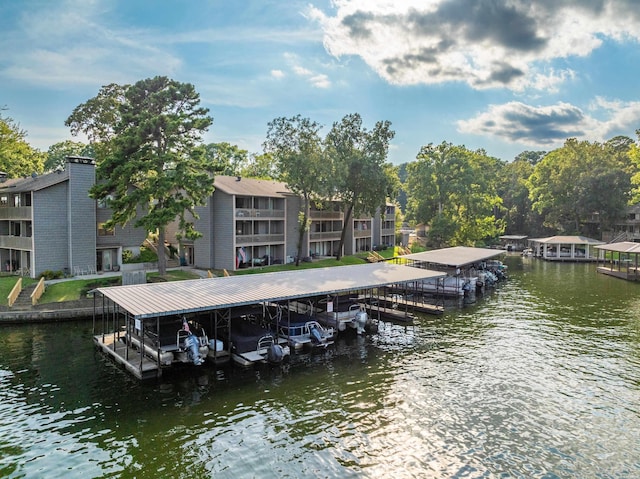 250 Grand Isle Dr Unit 5-A, Hot Springs, AR 71913 - view of dock with boat lift and a water view