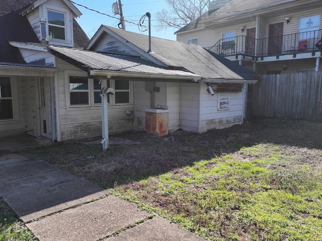 exterior space with fence