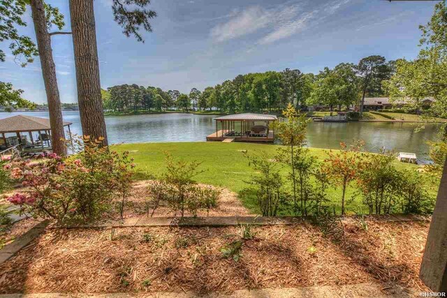 view of water feature with a gazebo