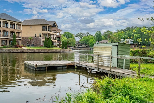 117 Waverly St, Hot Springs, AR 71913 - dock area featuring a water view