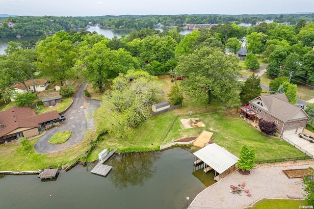 117 Waverly St, Hot Springs, AR 71913 - aerial view with a water view