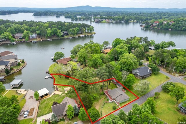 117 Waverly St, Hot Springs, AR 71913 - aerial view with a residential view and a water view