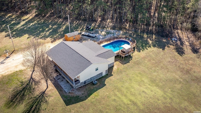 2939 Finch Rd, Bismarck, AR 71929 - aerial view of property and surrounding area featuring a pool area