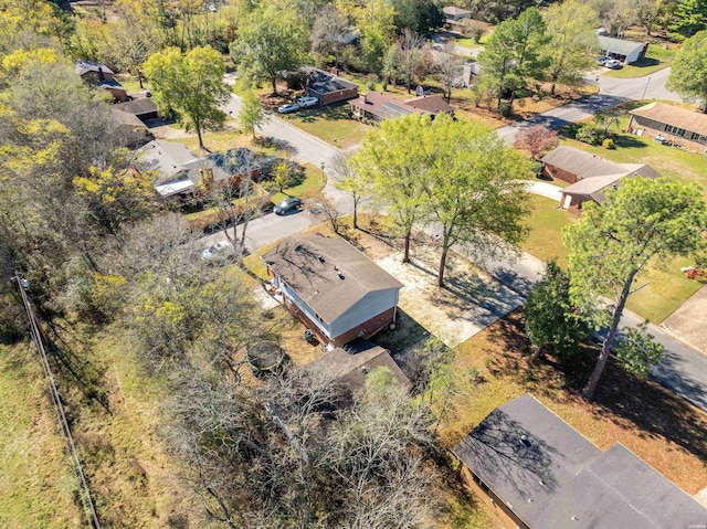 aerial view featuring a residential view