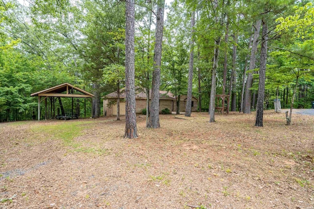 111 Black Oak Ct, Hot Springs, AR 71913 - view of yard with a carport and a gazebo