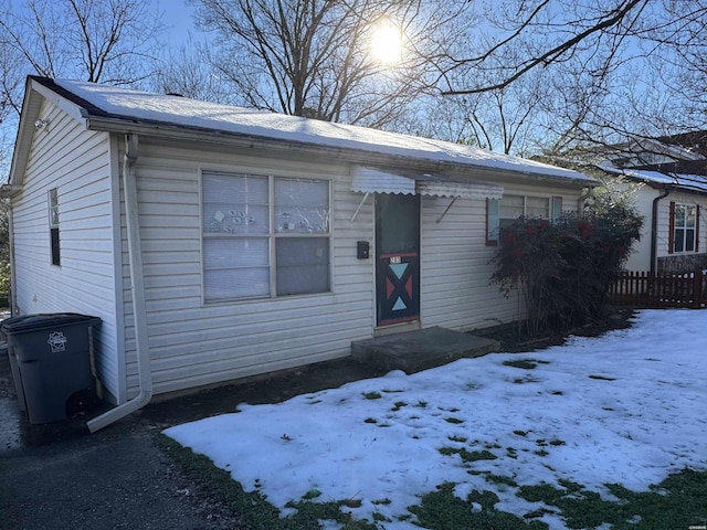 view of front of property