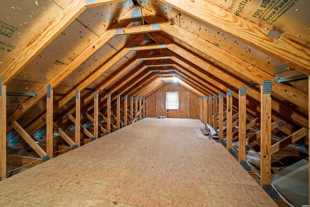 view of attic