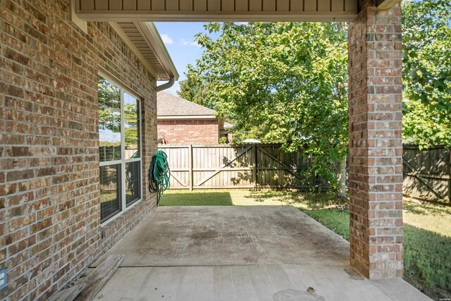 view of patio / terrace with a fenced backyard