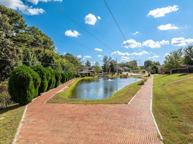 view of water feature