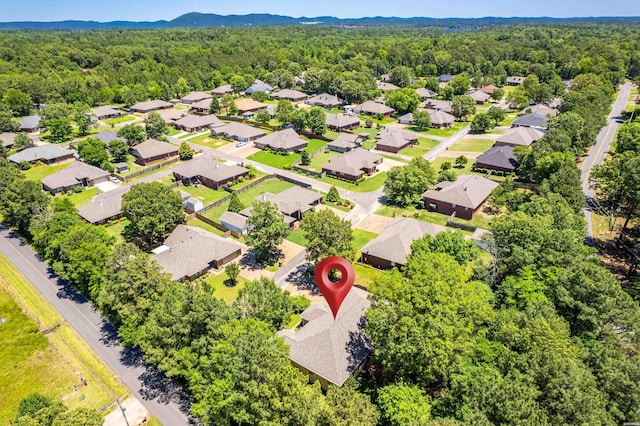 103 Deer View Ct, Hot Springs, AR 71913 - bird's eye view of a heavily wooded area