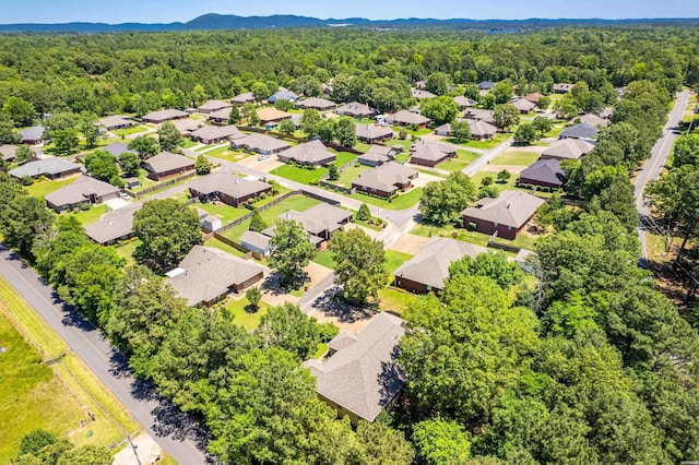 103 Deer View Ct, Hot Springs, AR 71913 - aerial perspective of suburban area with a heavily wooded area