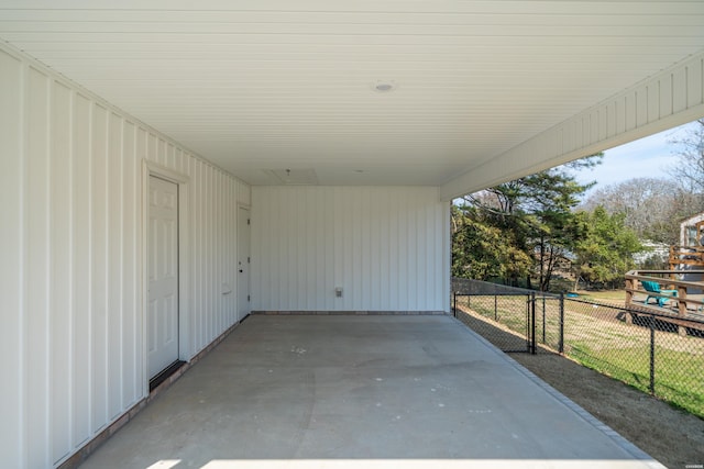 view of patio / terrace with fence