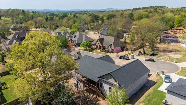 132 Lombard Ct, Hot Springs, AR 71901 - aerial view with a residential view and a view of trees