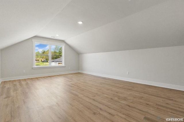 132 Lombard Ct, Hot Springs, AR 71901 - bonus room with light wood-style flooring, vaulted ceiling, and baseboards