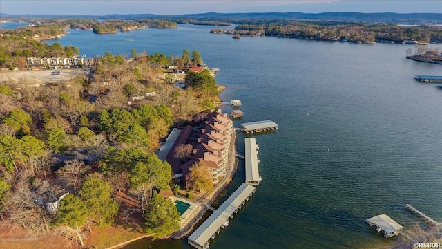 142 Lake Hamilton Dr Unit 410, Hot Springs, AR 71913 - birds eye view of property featuring a water view