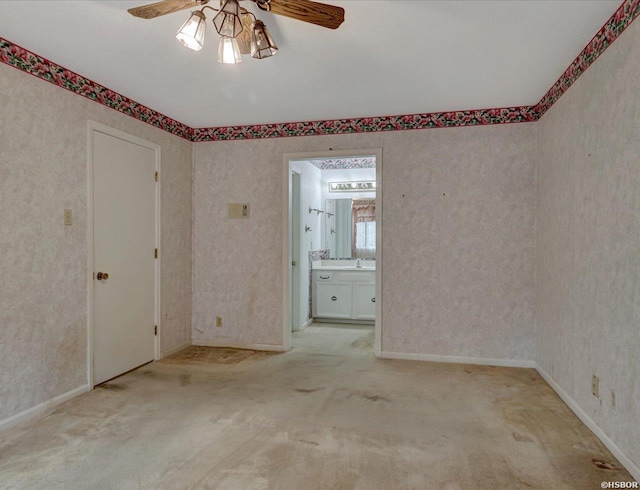 509 Belvedere Dr Unit B4, Hot Springs, AR 71901 - carpeted empty room with ceiling fan and baseboards