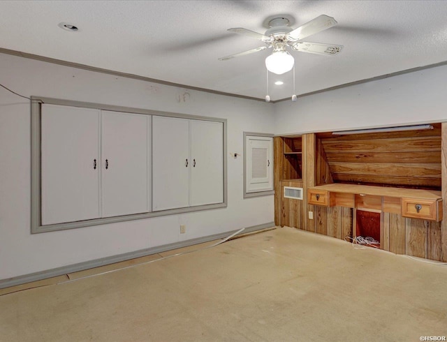 509 Belvedere Dr Unit B4, Hot Springs, AR 71901 - unfurnished living room featuring carpet flooring and ceiling fan